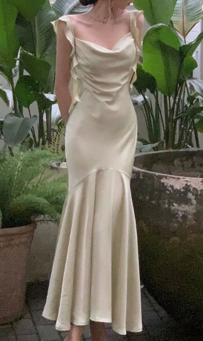 Elegante neue Mode Knöchellanges Ballkleid Party Geburtstag Outfits